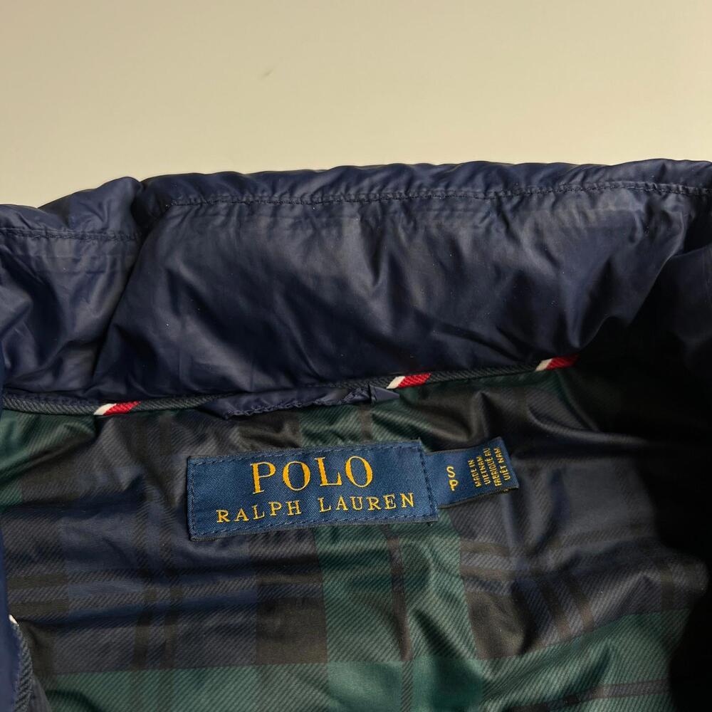 Polo Ralph Lauren Packable Down Jacket Mens S Blue Lightweight Puffer - Picture 4 of 9